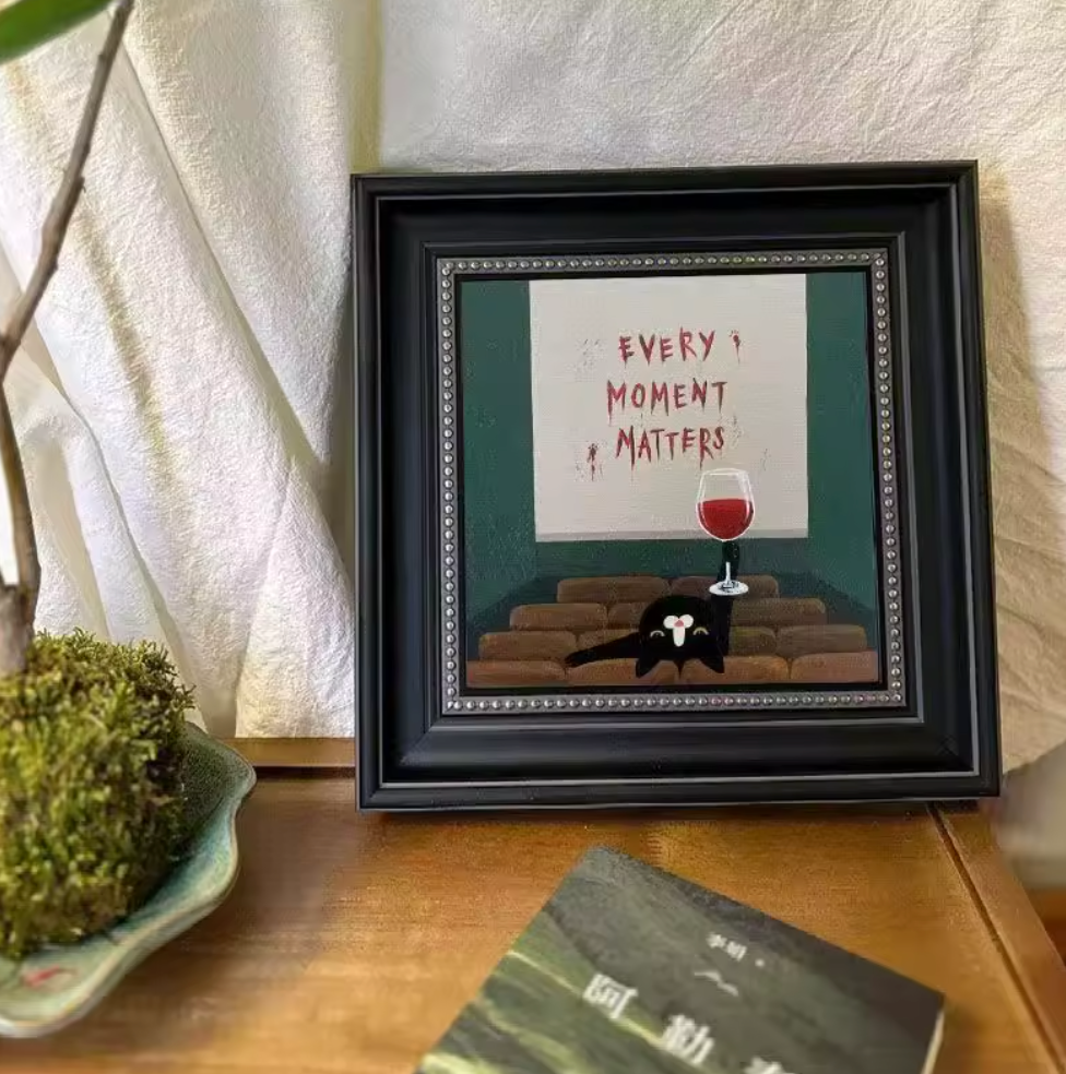 Vino & Whiskers | Funny Cat Wine Canvas Wall Art