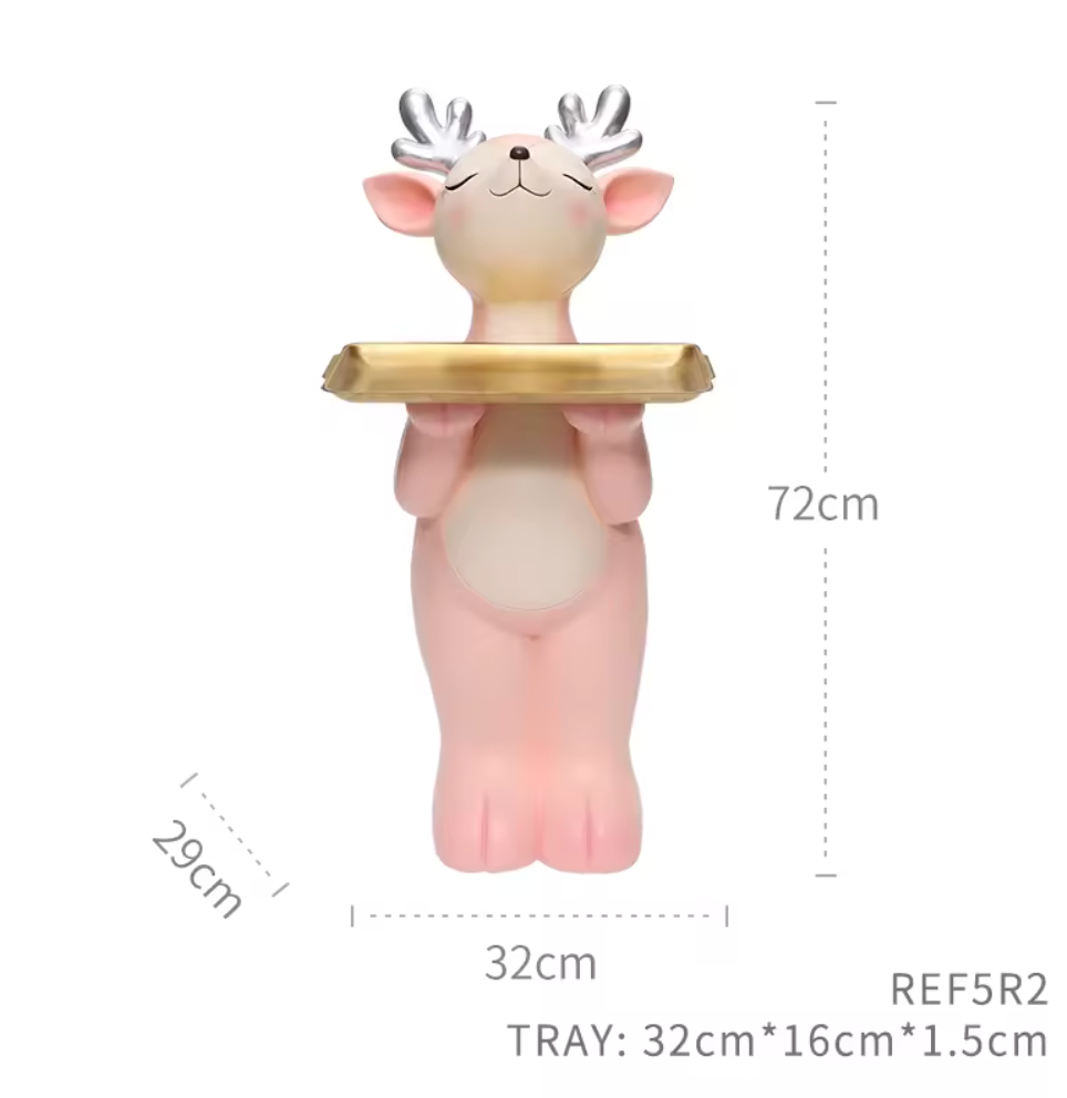 Stag & Co. | Luxury Deer Sculpture Tray Table