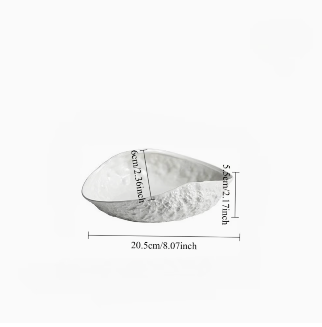 Marée | Luxury Shell Texture Oval Serving Platter