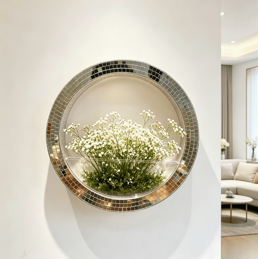 Soleil | Disco Mosaic Glass Flower Shelf