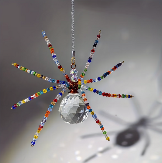 Hex & Prism | Crystal Spider Suncatcher