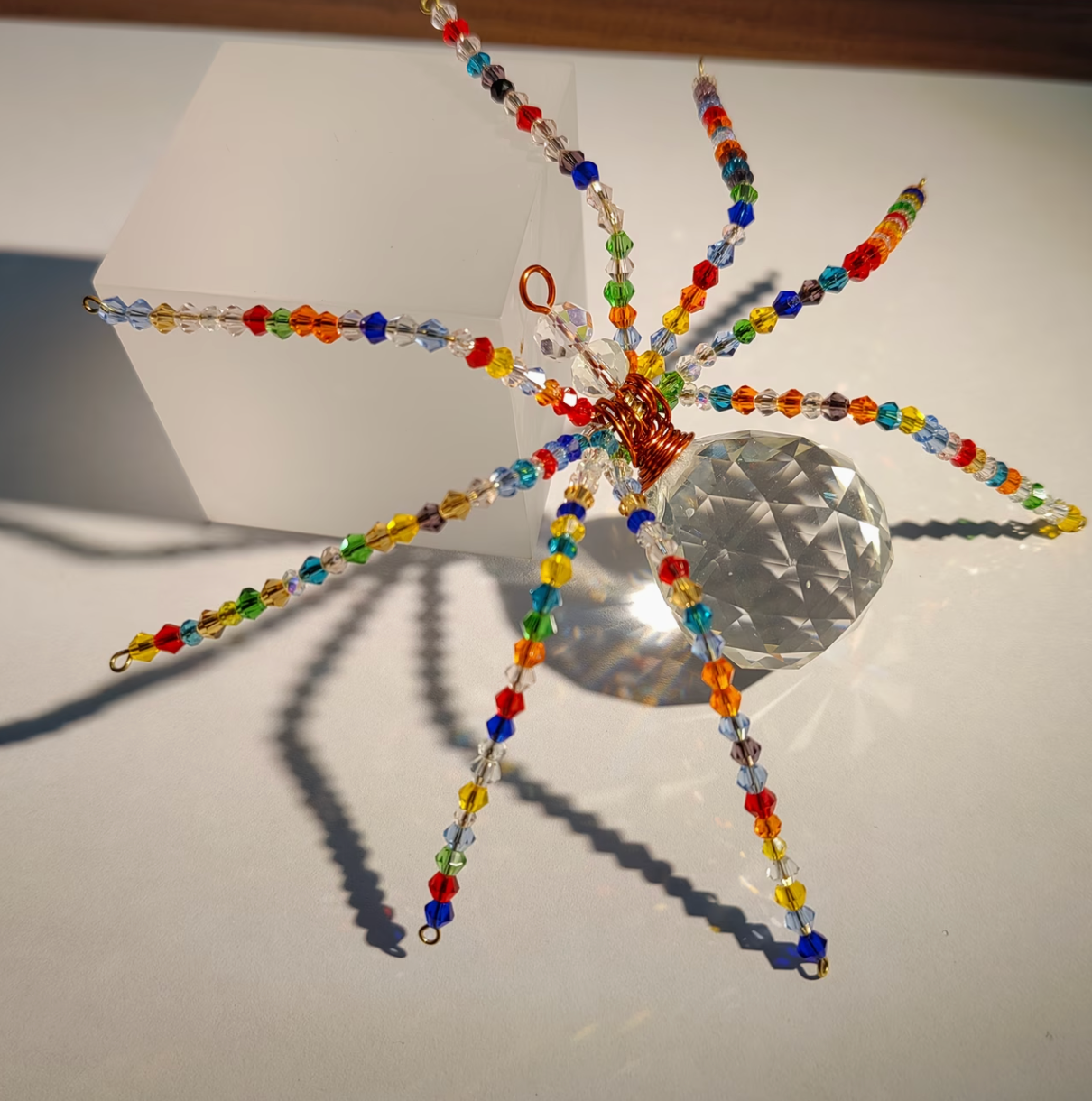 Hex & Prism | Crystal Spider Suncatcher