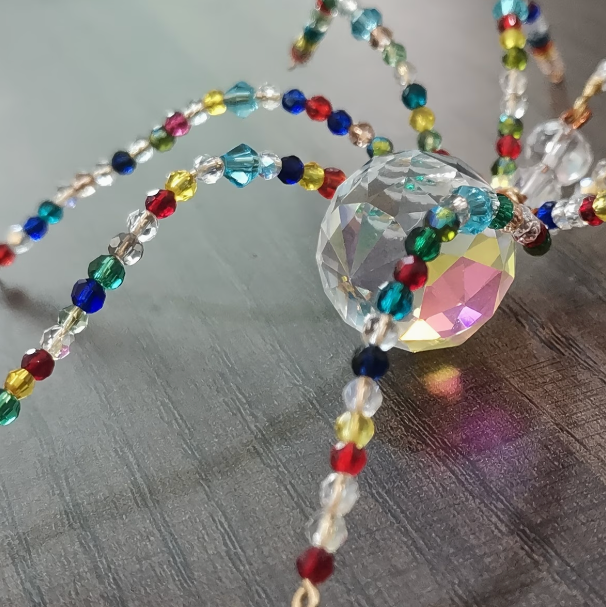 Hex & Prism | Crystal Spider Suncatcher