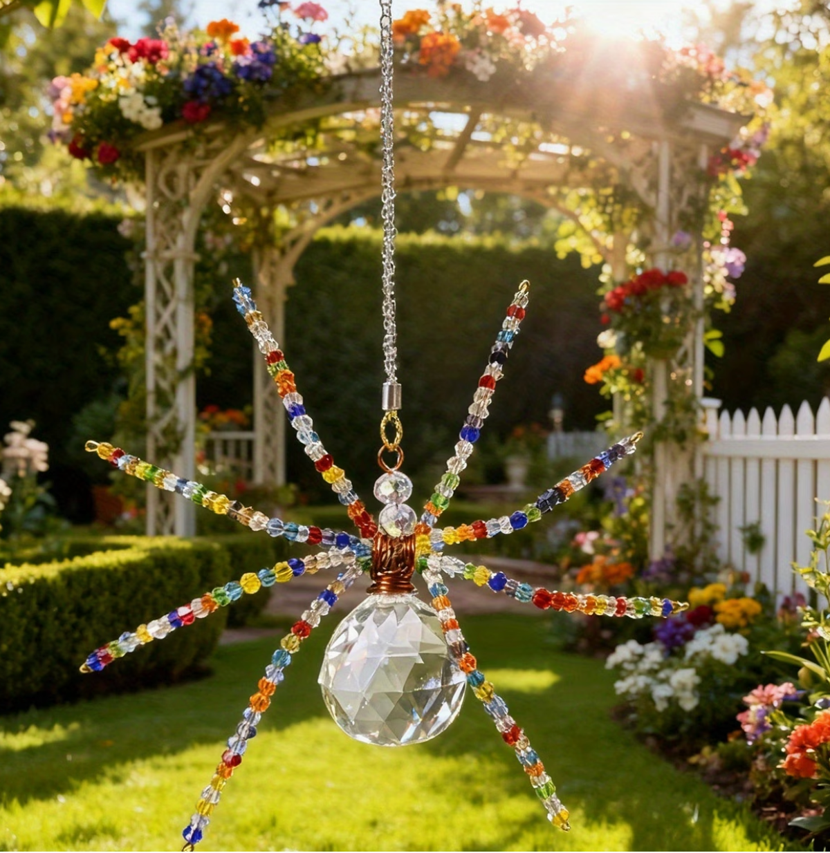 Hex & Prism | Crystal Spider Suncatcher