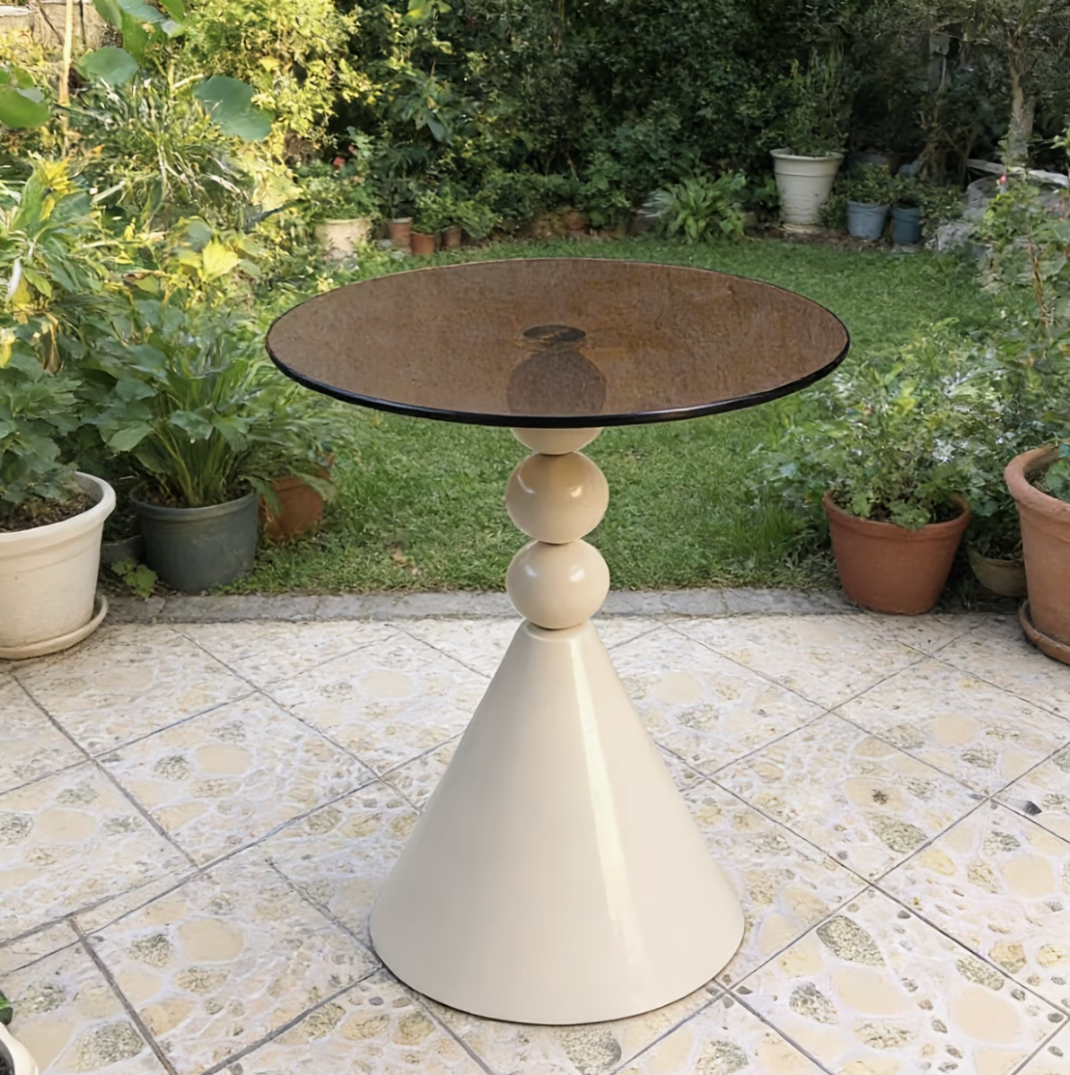 Solmere | Modern Glass Accent Table