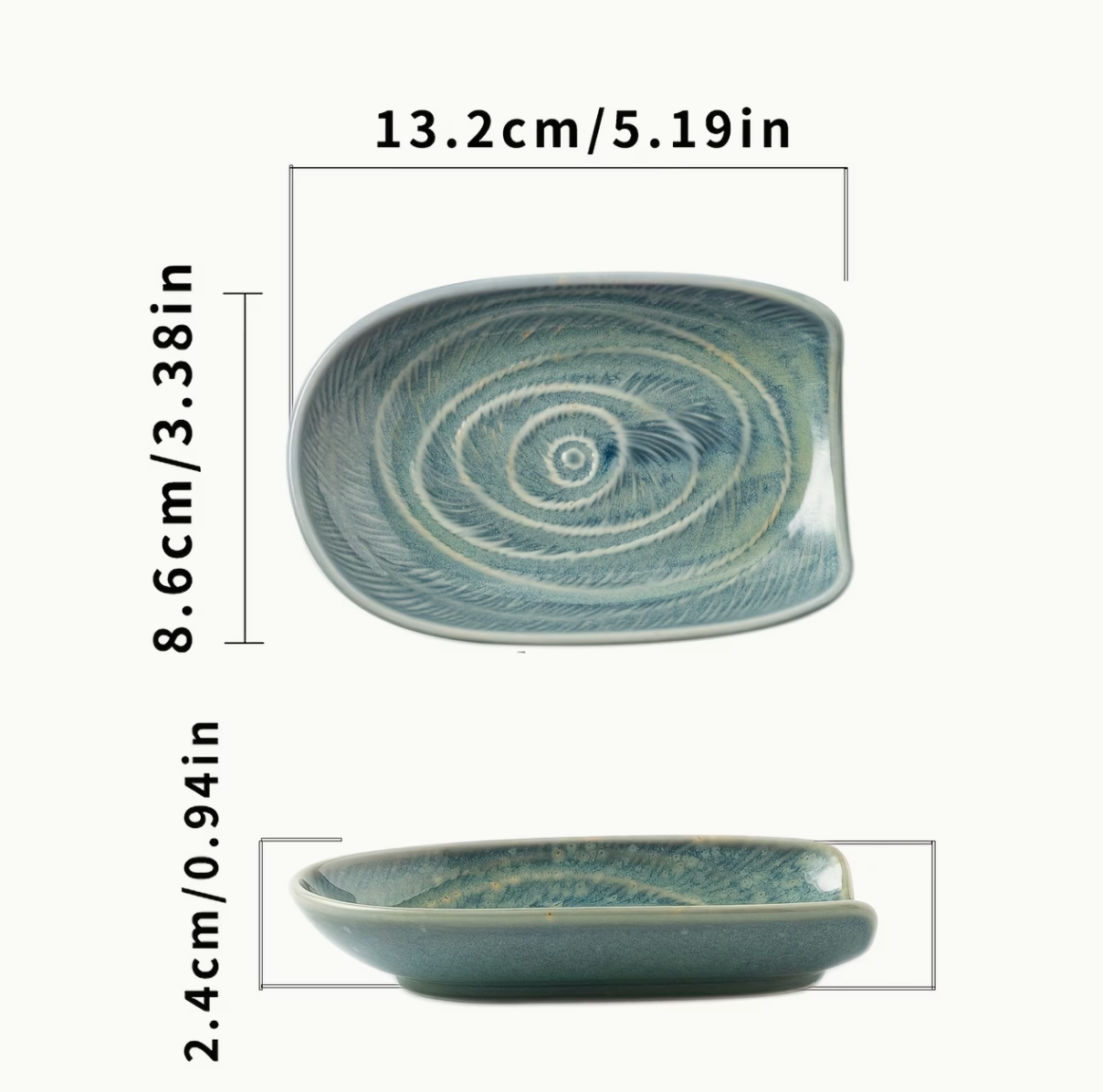 Stone & Salt | Ceramic Spoon Rest & Long-Handle Utensil Tray