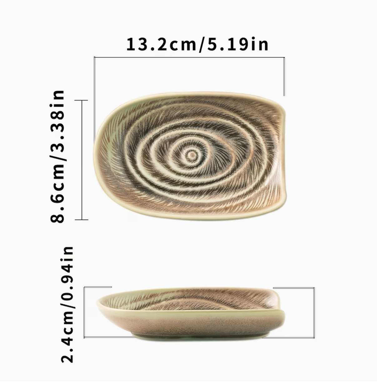 Stone & Salt | Ceramic Spoon Rest & Long-Handle Utensil Tray