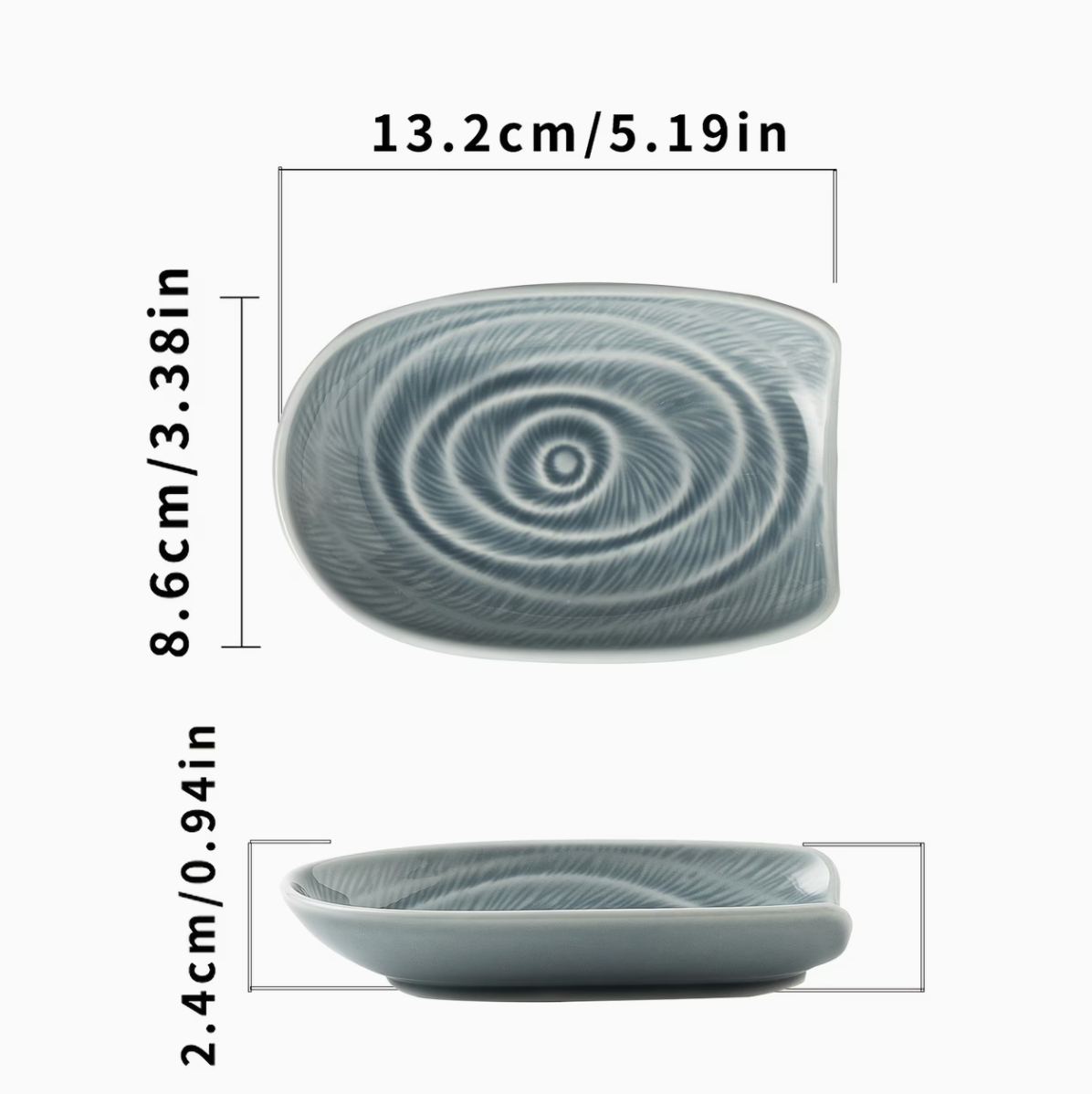 Stone & Salt | Ceramic Spoon Rest & Long-Handle Utensil Tray