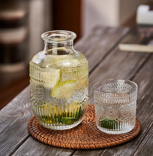 Nocturne | Glass Bedside Carafe  with Cup
