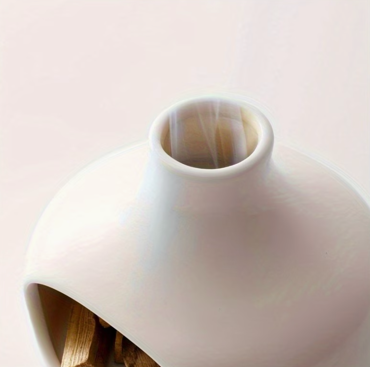 Sacred Smoke | White Ceramic Palo Santo & Sage Burner with Chimney