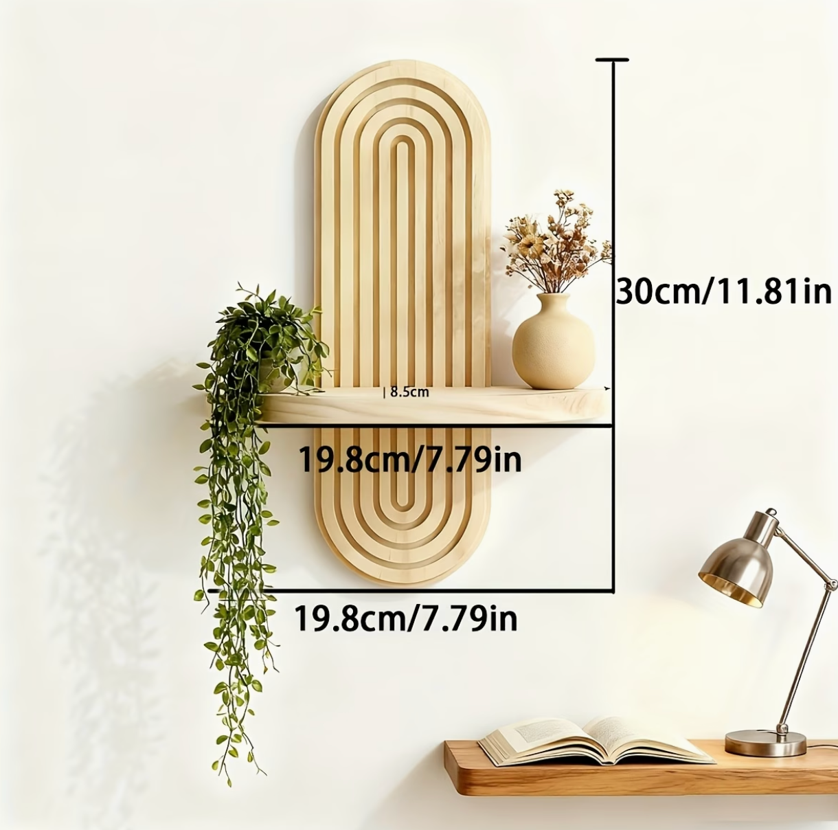 Arcadia Wave | Bohemian Floating Shelf