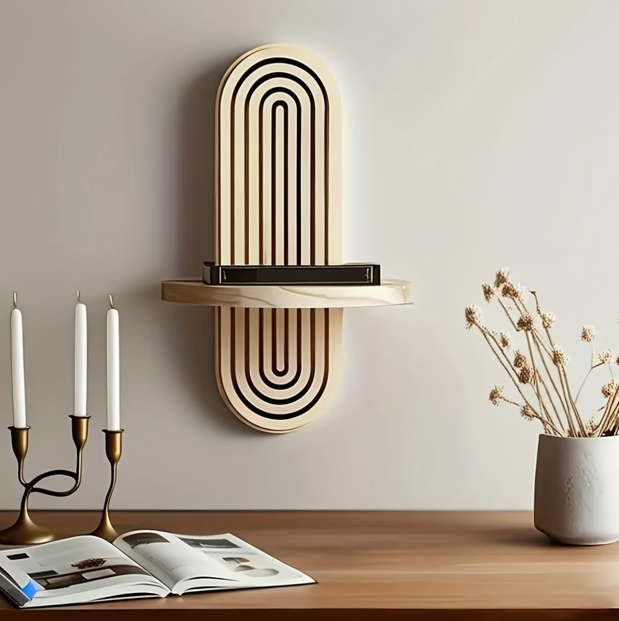 Arcadia Wave | Bohemian Floating Shelf