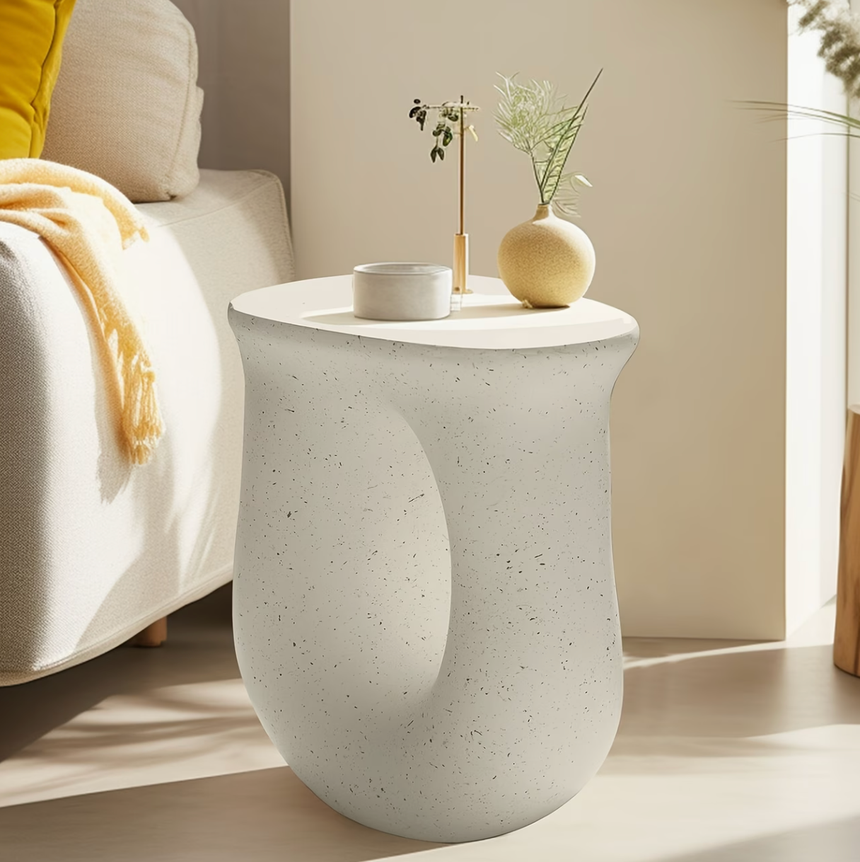 Terrazzo & Co. | Modern Concrete Garden Stool Side Table