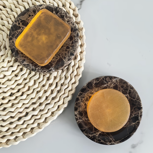 Carrara & Co. | Natural Marble Round Polished Stone Decorative Tray