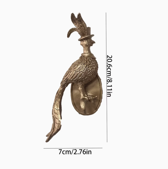 Aurveil | 3D Gold Bird Wall Hanging Sculpture