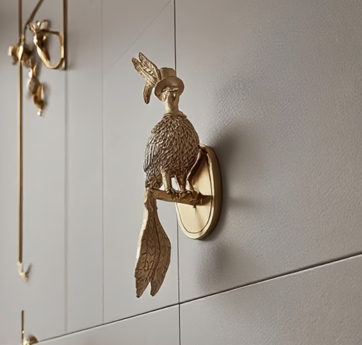 Aurveil | 3D Gold Bird Wall Hanging Sculpture