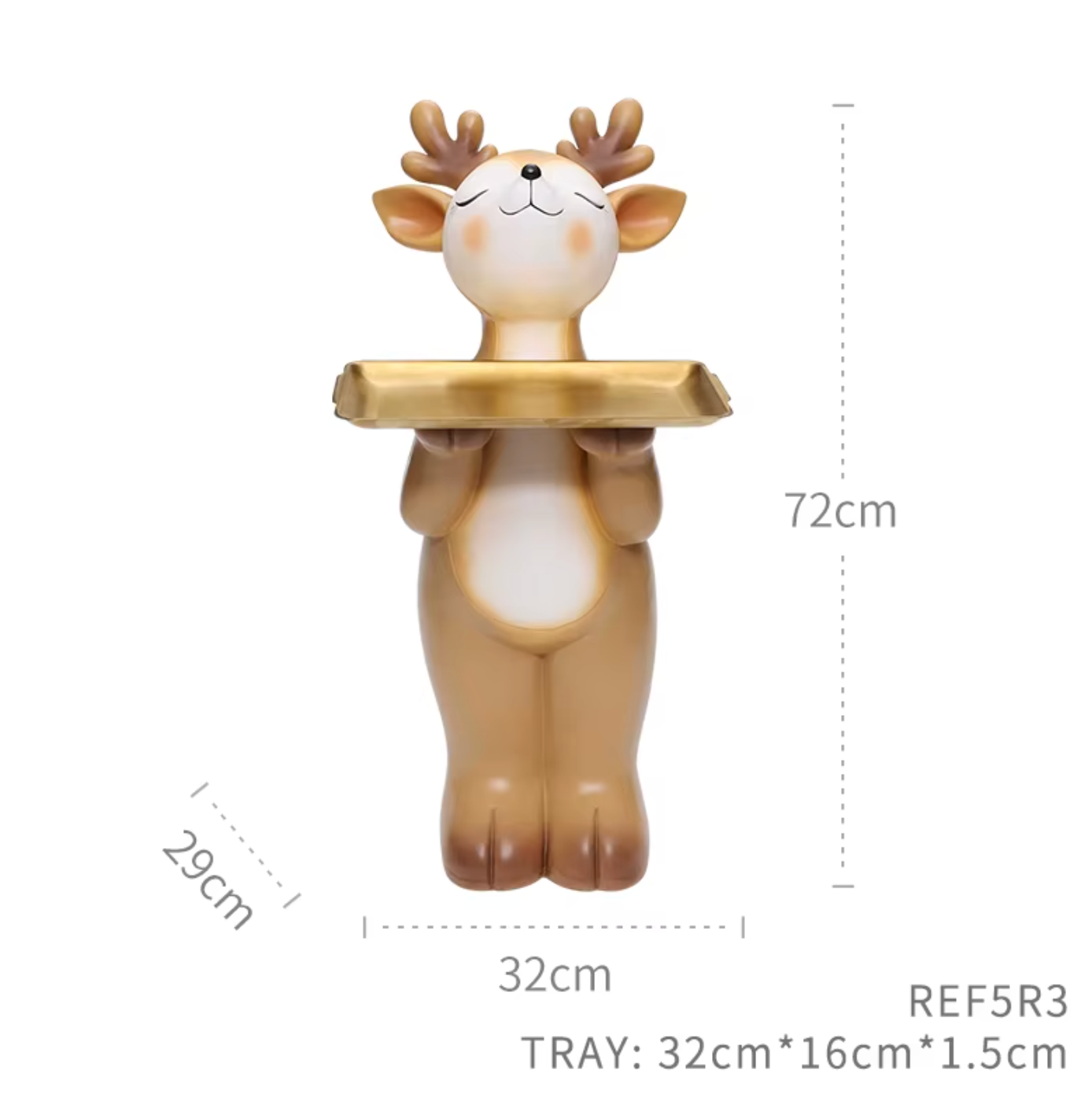 Stag & Co. | Luxury Deer Sculpture Tray Table